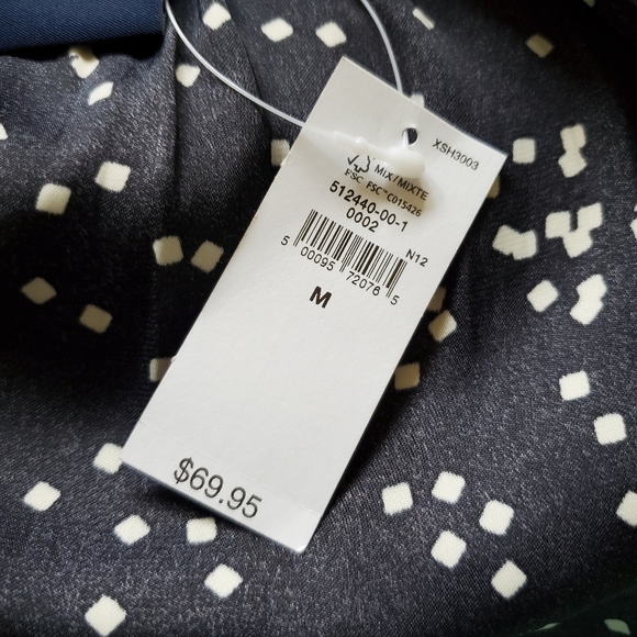 Gap NWT Long Sleeve Wrap Mini Confetti Dress.  Size Medium - Picture 7 of 9